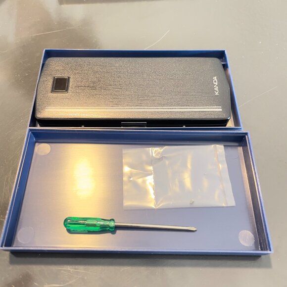 NEW SlimFold Kanda of Japan Folding Eyeglasses w/ Case in BLACK - Picture 2 of 10